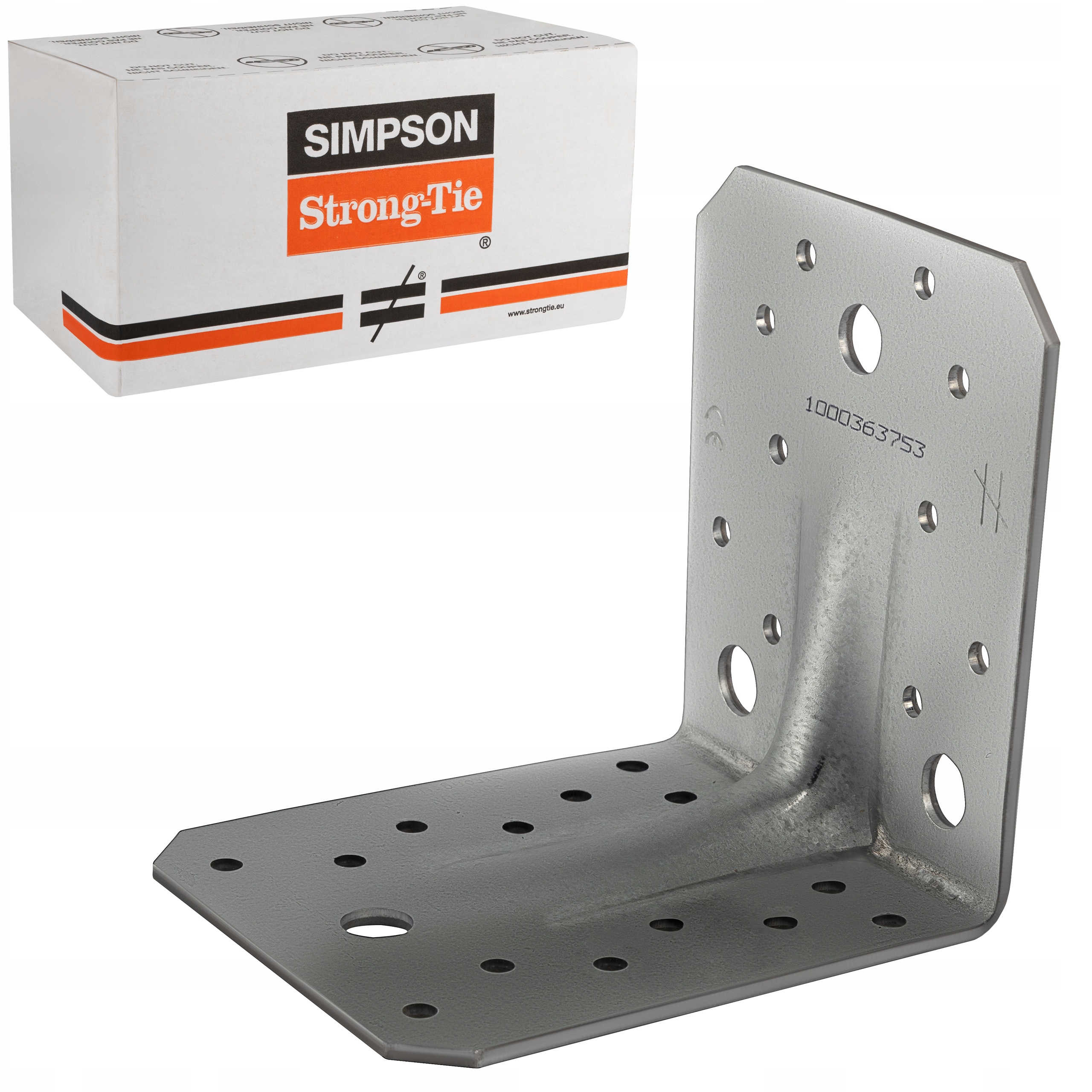 Tesárske spojky uholníky 105x105x90 x3mm 50ks oceľové Simpson ABR105