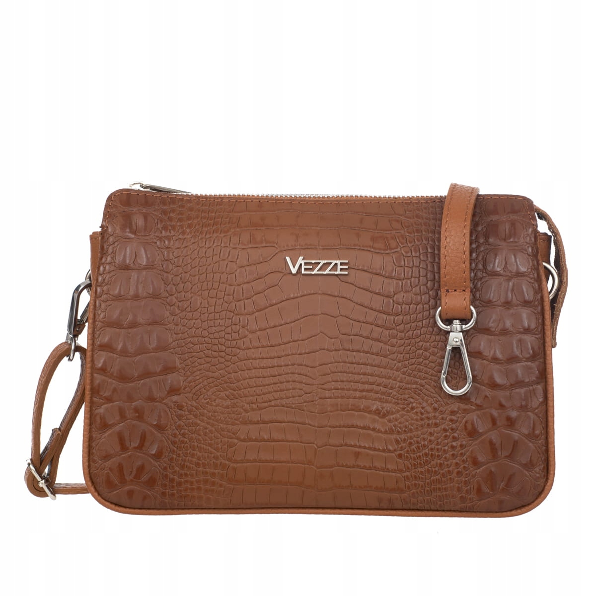 Malá kožená kabelka Vezze Mostro Ruda