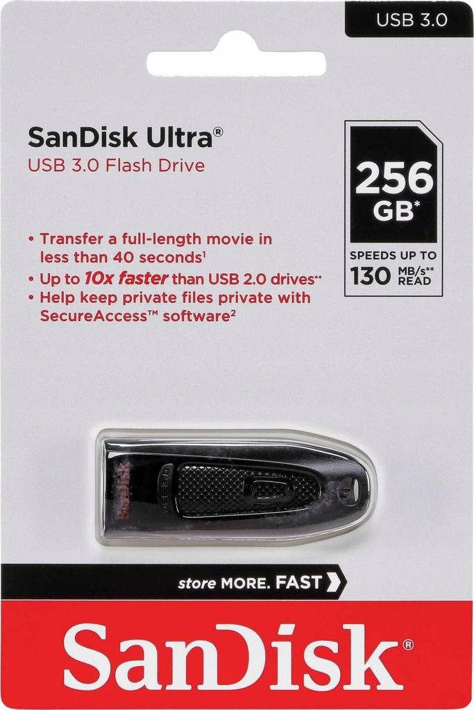 SanDisk Usb Flash Disk Ultra Usb 3.0 256 Gb 130 MB/s
