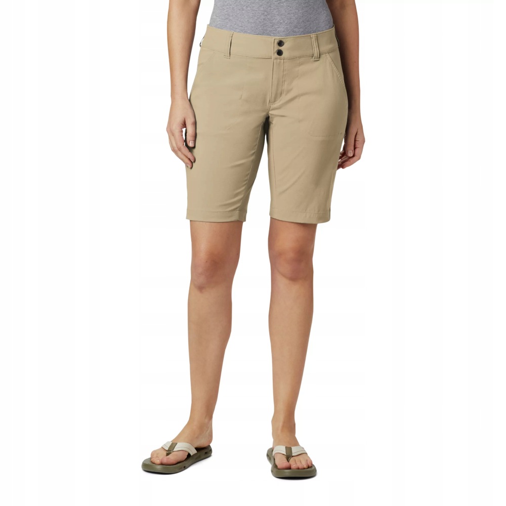 Damskie spodenki trekkingowe Columbia Saturday Trail Long Short tan 8