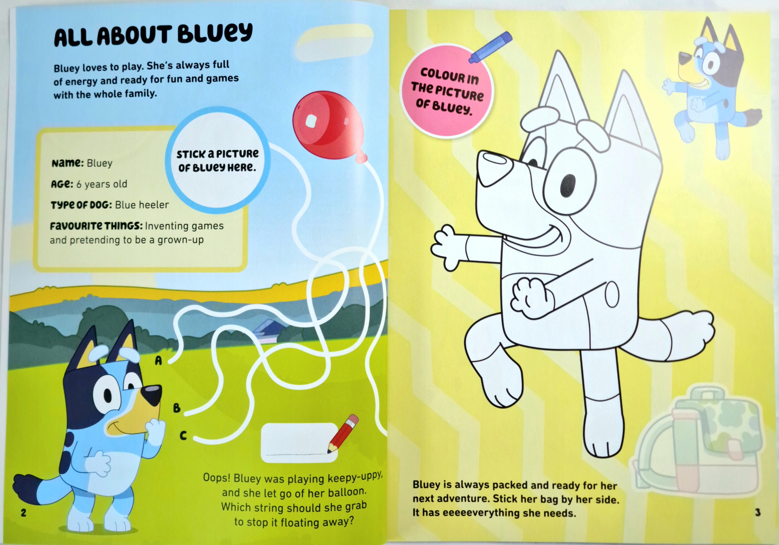 Bluey Zabawy z naklejkami ISBN 9780241607664