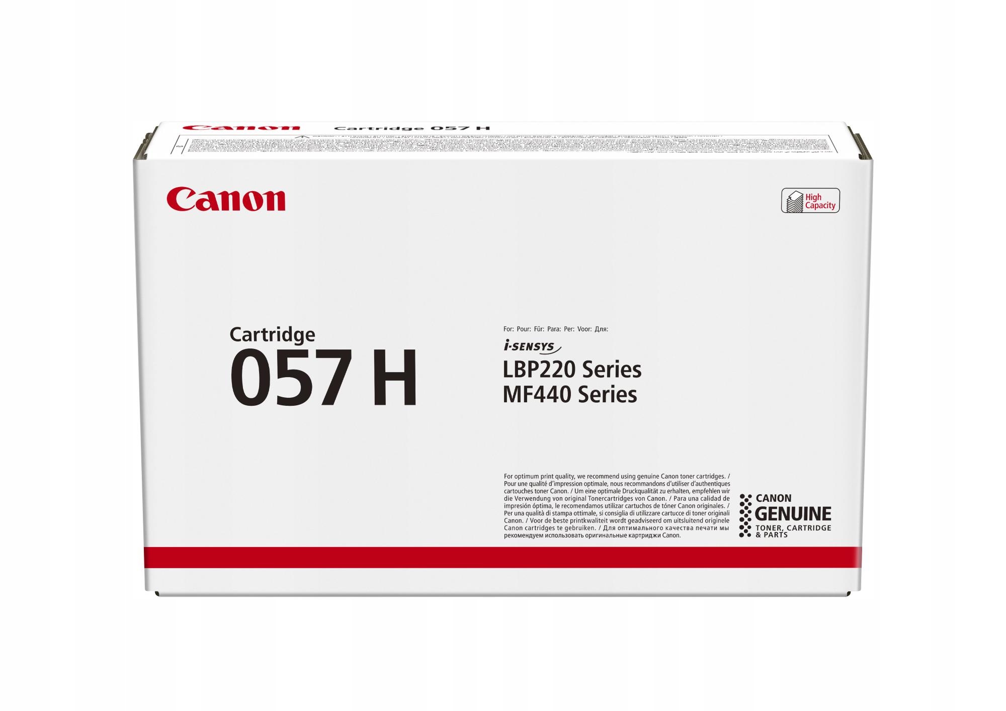 Čierny Toner 10K 057H/3010C002 Canon