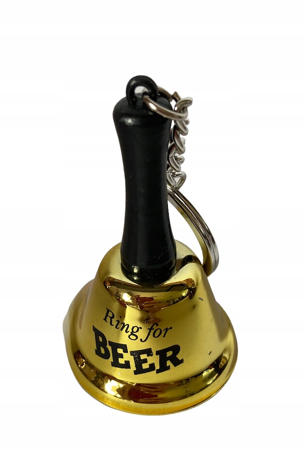 

Breloczek dzwonek złoty Ring For A Beer