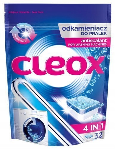 

Odkamieniacz tabletki do czyszczenia pralki Cleox