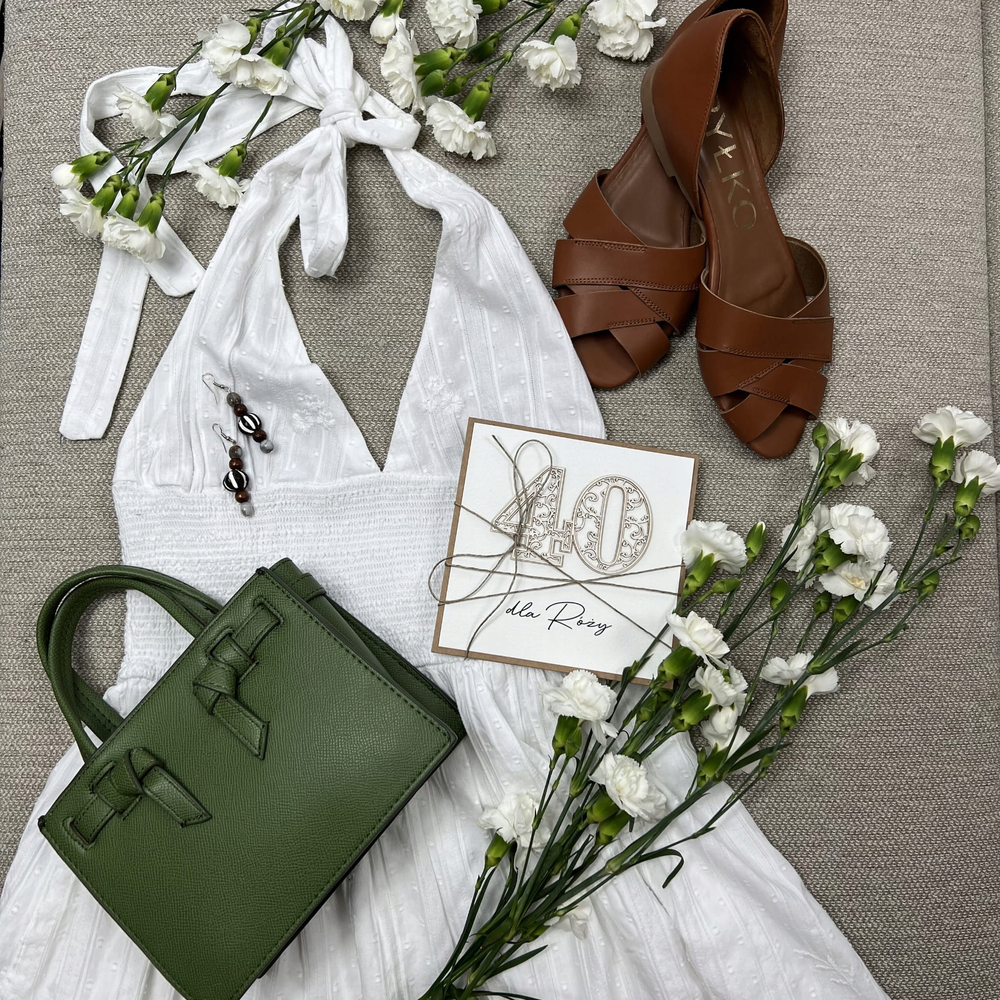 Personalizovaná ručně vyrobená kartička k 40. narozeninám