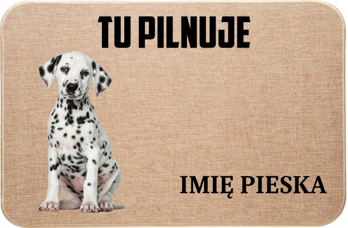 Lněná Vstupní Rohožka K Ochraně Dalmatin Dokonalý Dárek