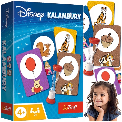 Kalambury Disney Gra Karciana Hasła Karty Odgadywanie Rodzinna Trefl 02687