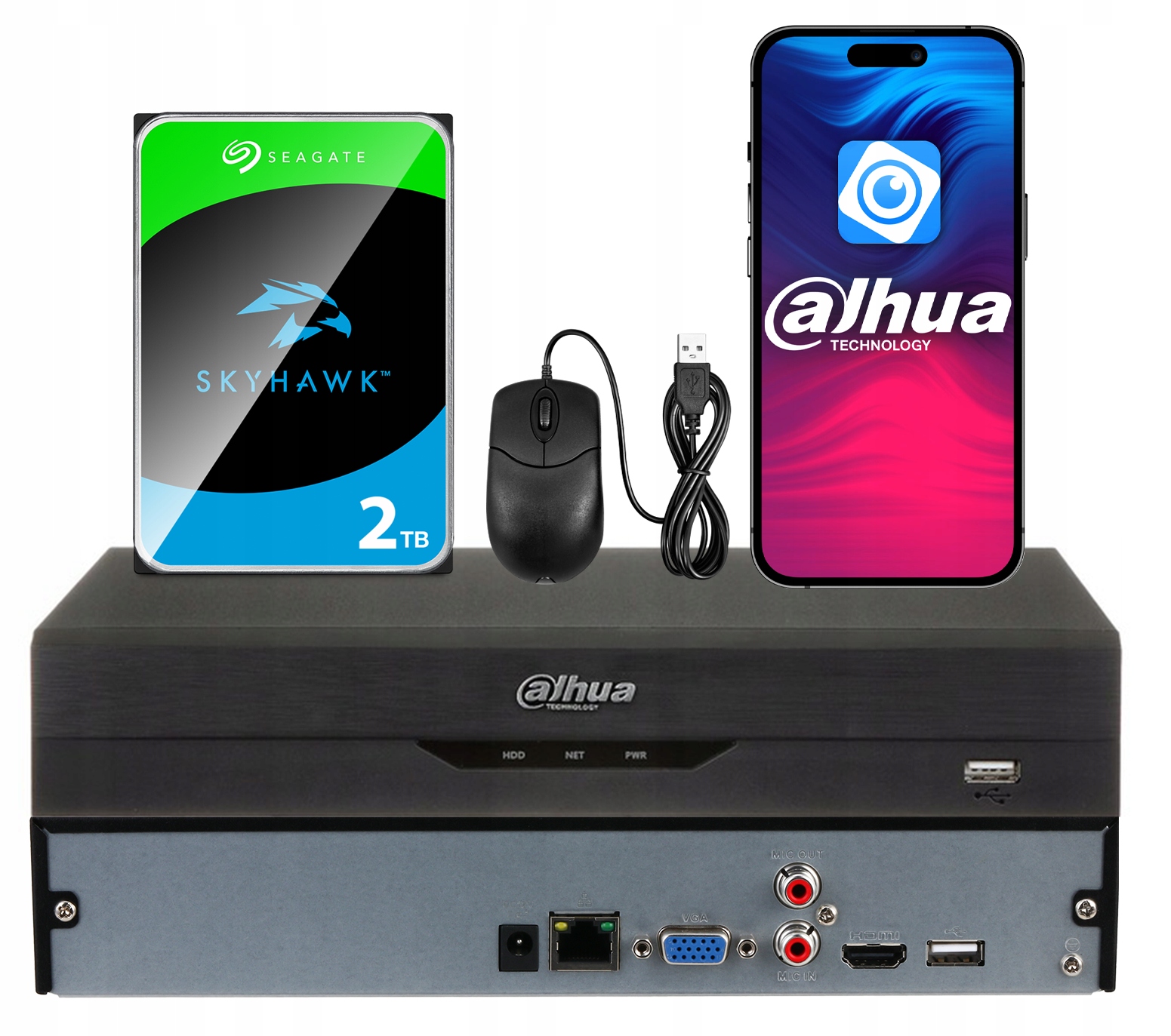 Ip rekordér Dahua pro 16CH NVR4116HS-EI Analytika 2TB Hdd disk pro Cctv