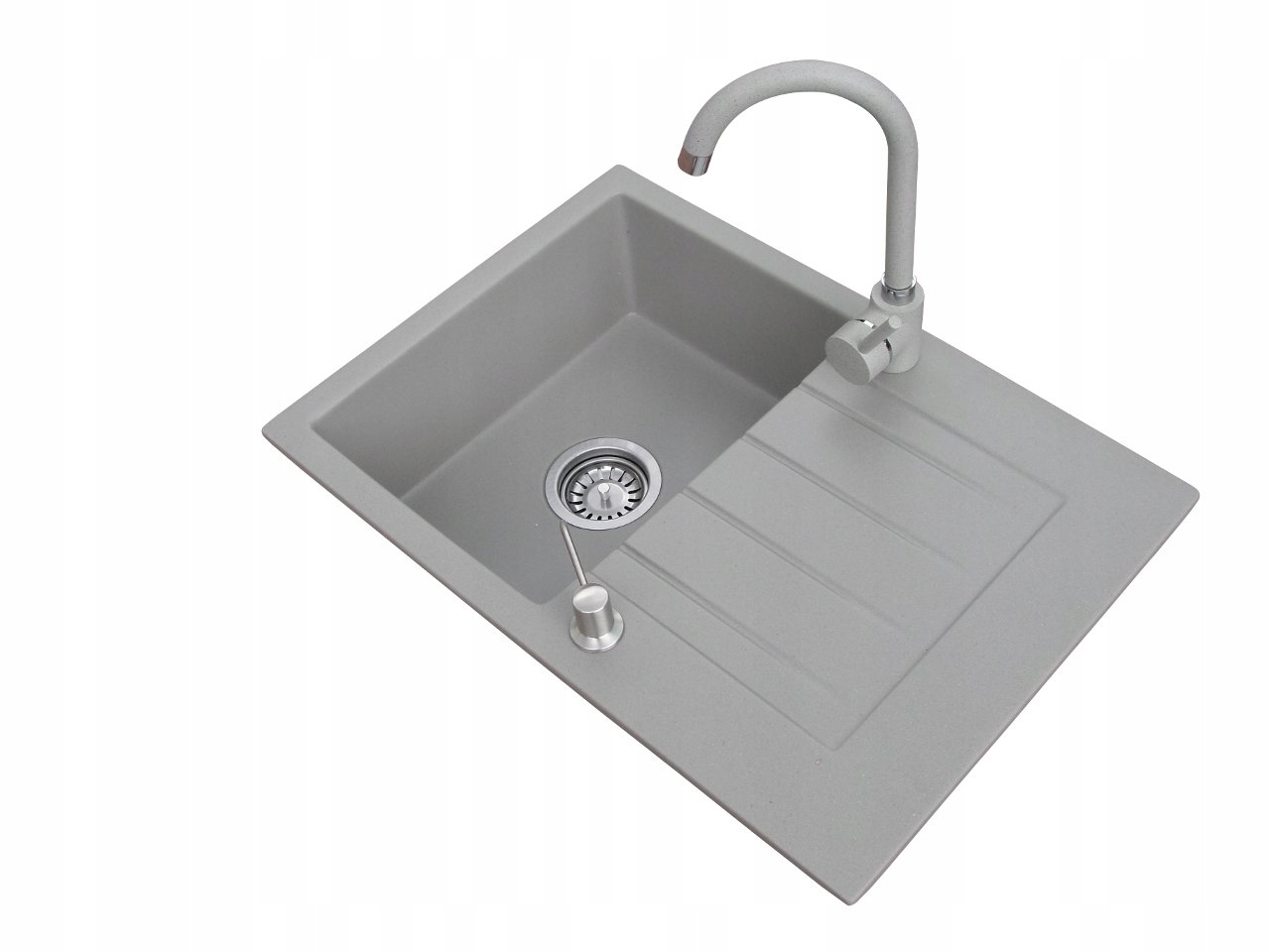 DOZOWNIK DO PŁYNÓW DLA ZLEW ZLEWOZMYWAK GRANITOWY Pojemność pojemnika 300 ml