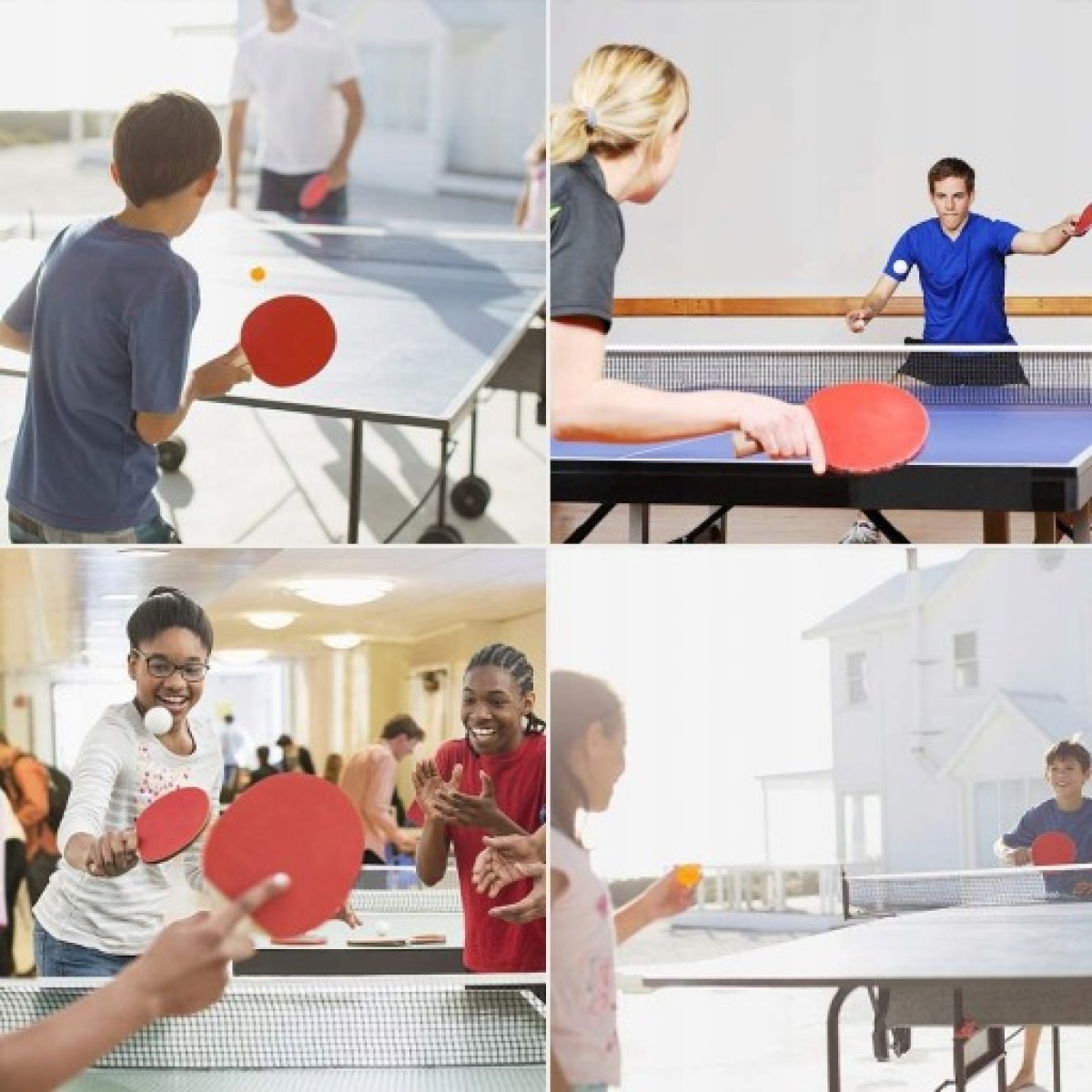 ZESTAW RAKIETKI PALETKI DO PING-PONGA Z PIŁECZKAMI Model PING-PONG