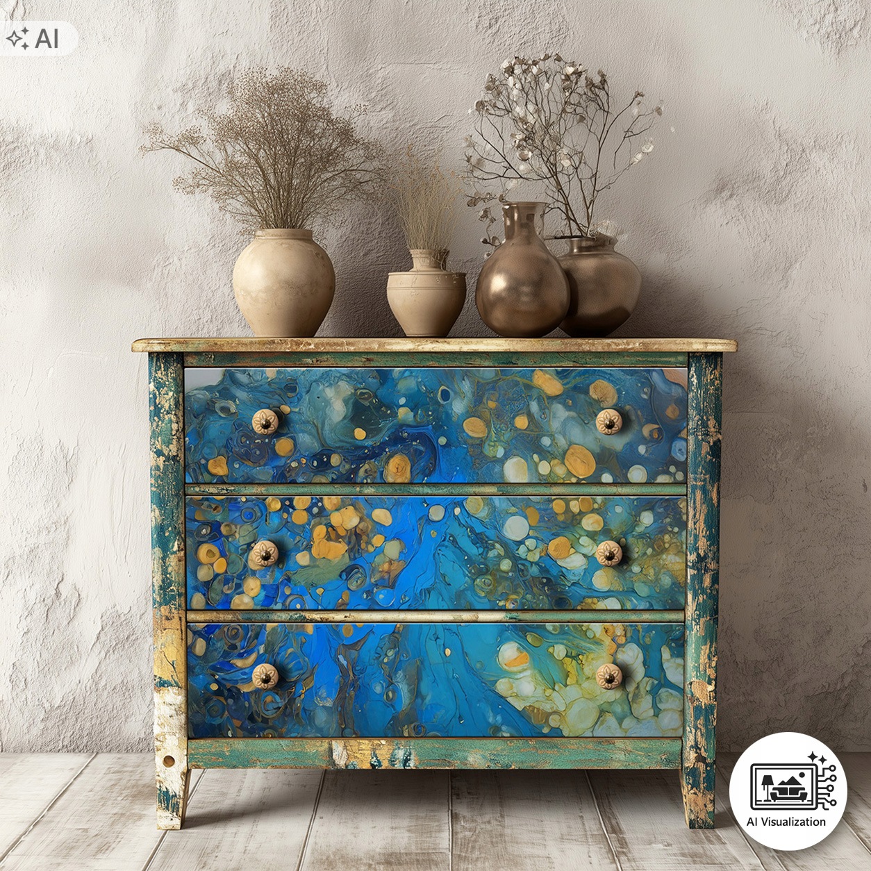 Sada nábytkového papíru pro decoupage FPA1013 Inspired by Klimt