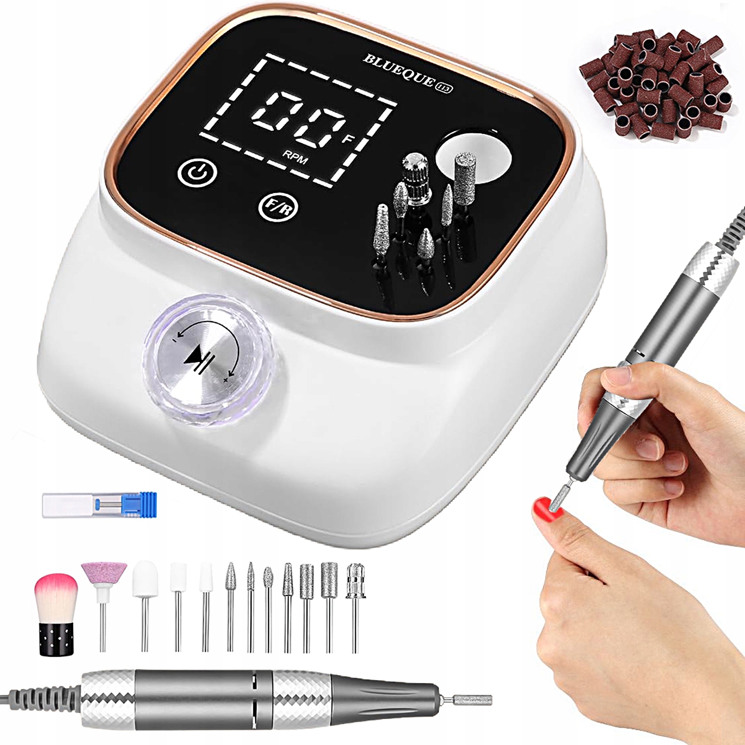 Pilník Kompaktní 11 Brusných Hlavic 45000 Ot/min