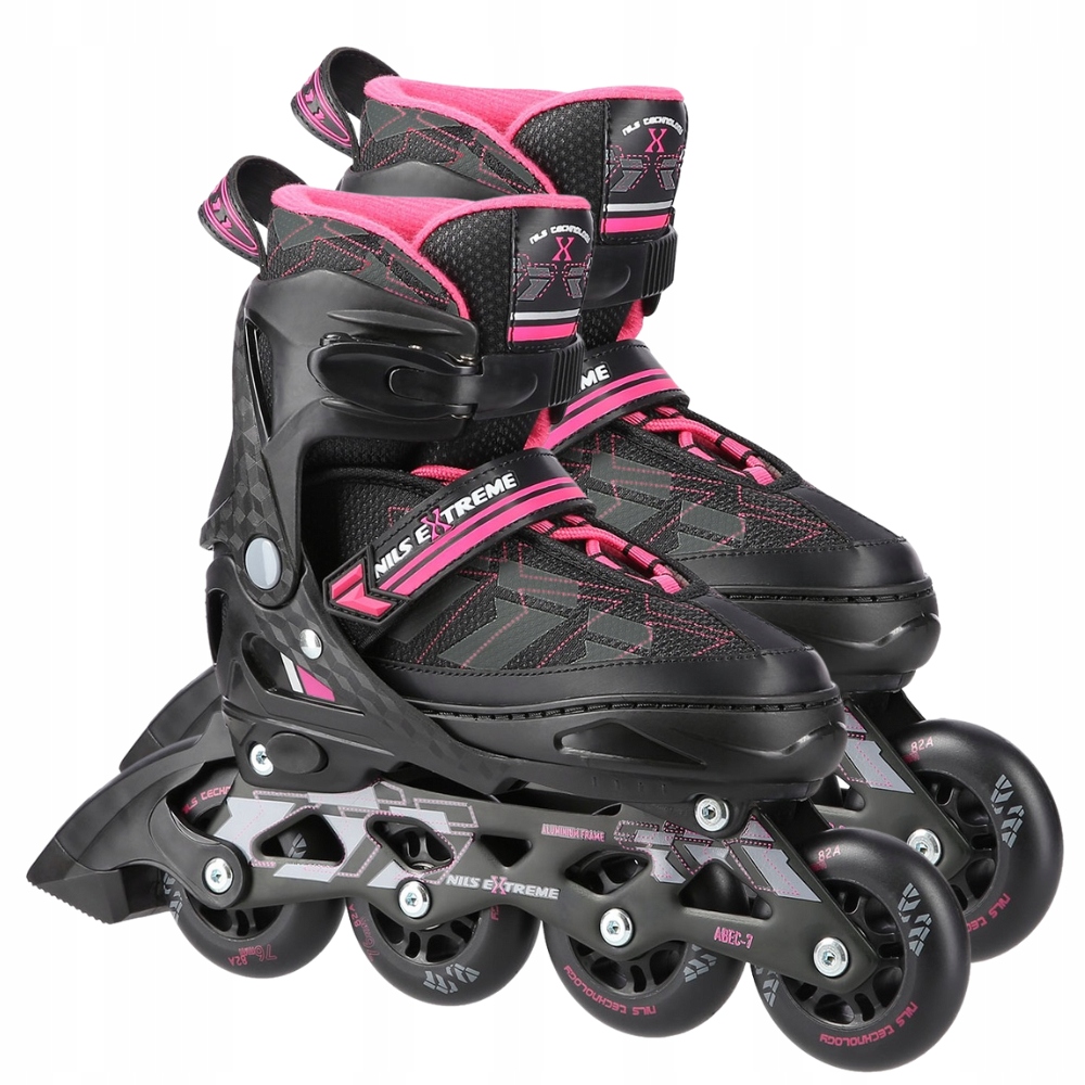 Kolečkové Brusle s regulací Brusle 2v1 Dámské rekreační kaučukové kolečkové brusle 35-38