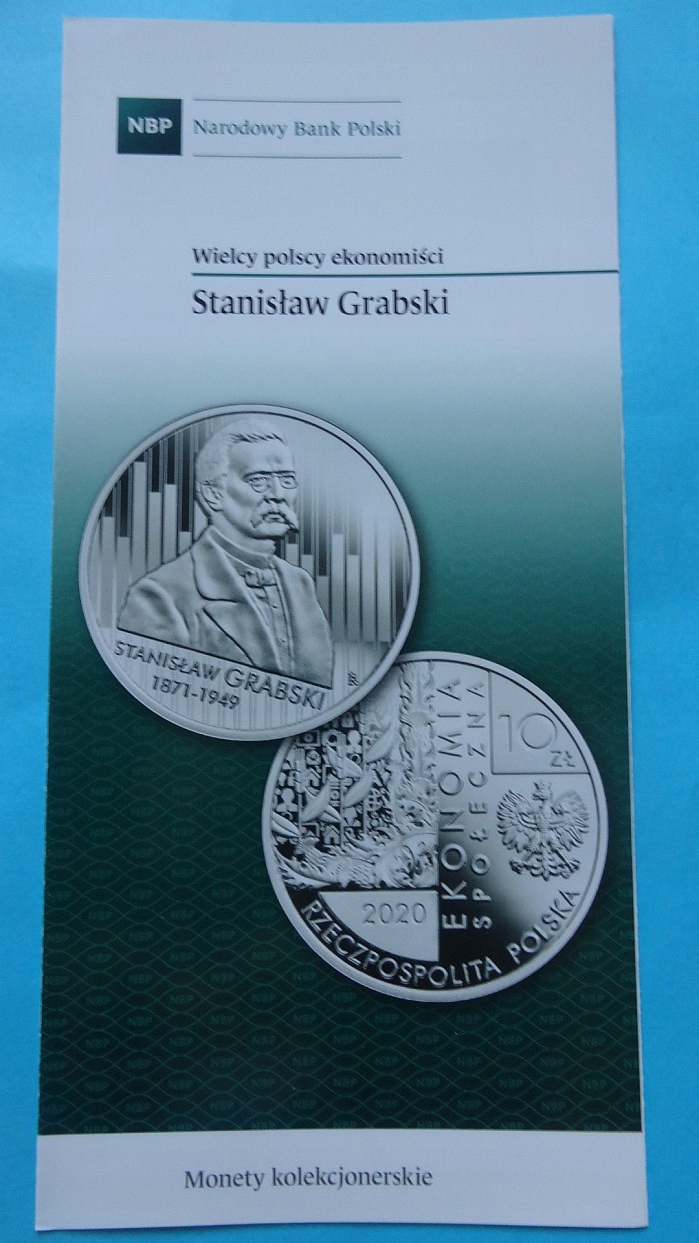 Folder 10 zł 2020 STANISŁAW GRABSKI,stan I