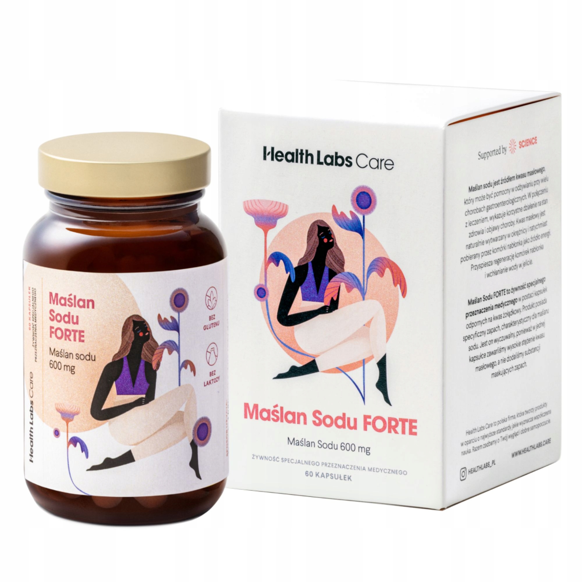 Health Labs Maślan Sodu Forte, 60 kaps.