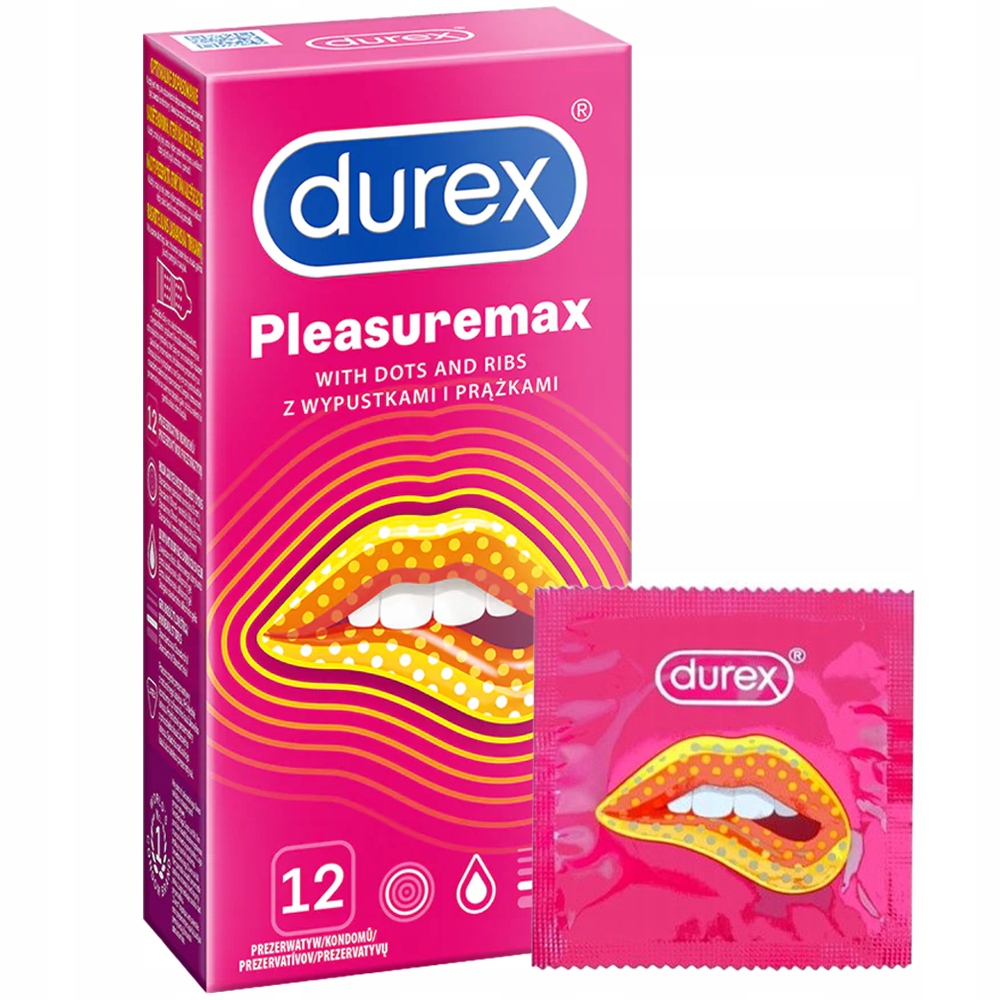 

Durex Prezerwatywy Pleasuremax 12 sztuk Prążki