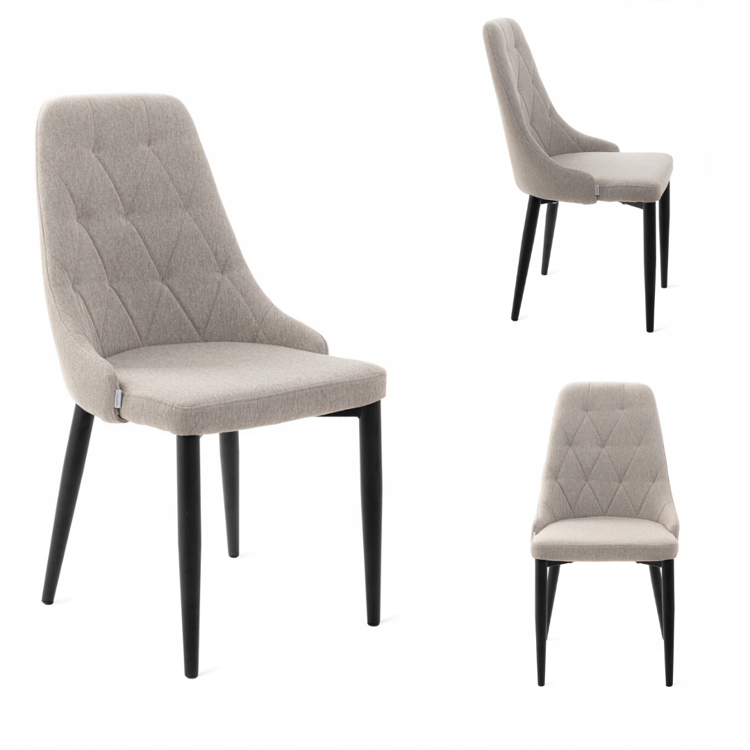 Křeslo Louis Quilter v béžové látce 46,5x58x88 cm Homla