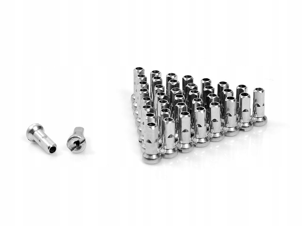 

Nyple stalowe Cn Spoke SN14 14 mm srebrne 38 sztuk