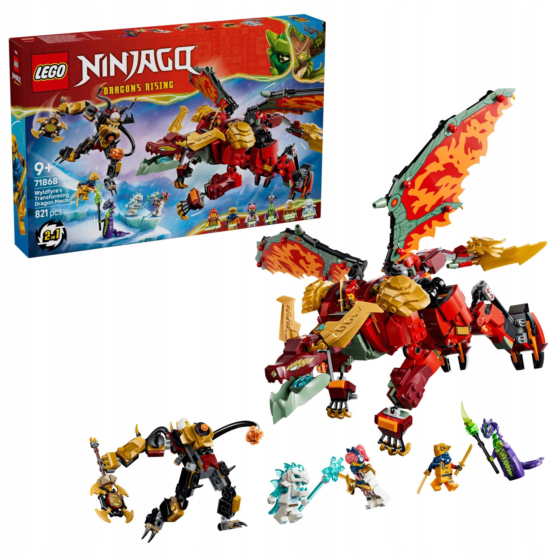 71868 Lego Ninjago Transformující se dračí mech Wyldfyre