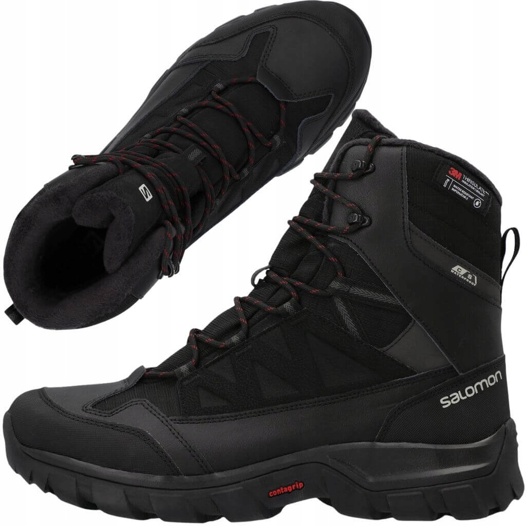 Zimní boty Salomon Chalten pánské zateplené voděodolné vysoké 40
