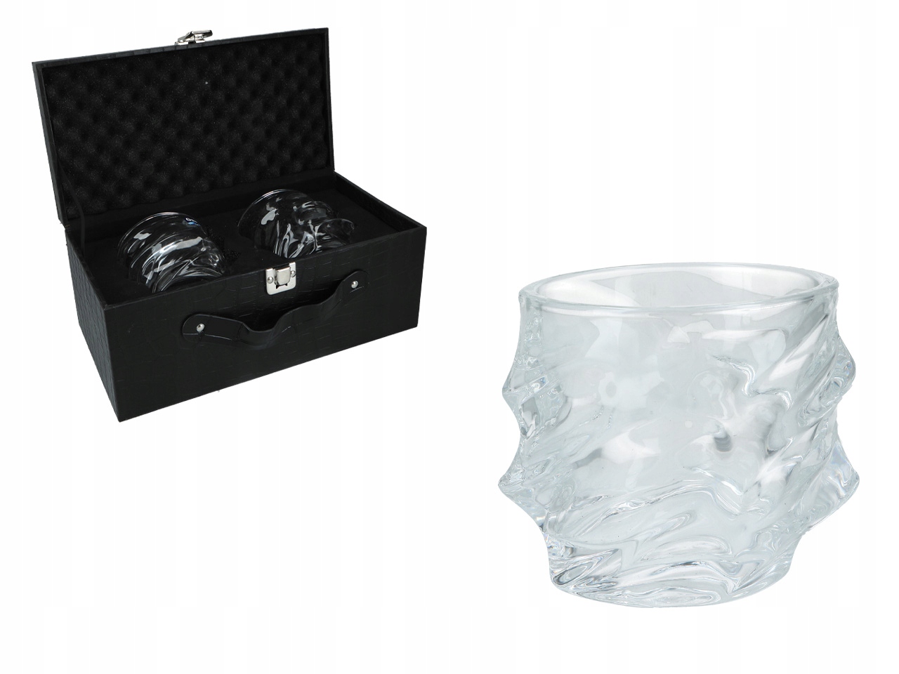 Sada 2 Sklenice Na Whisky Koňak Elegantní Sklo Jako Dárek Do Domu