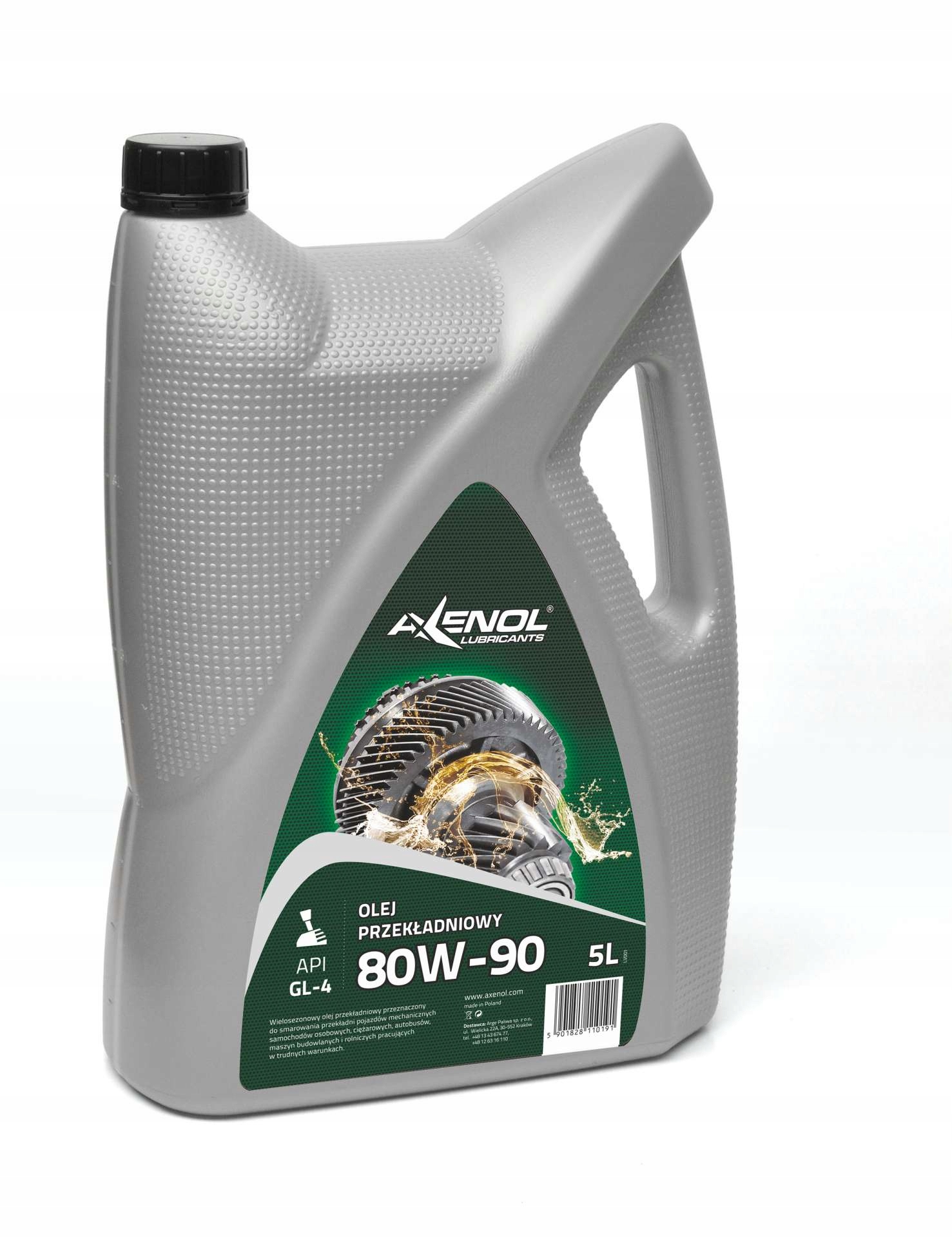 Axenol Przekładniowy GL-4 80W/90 5L