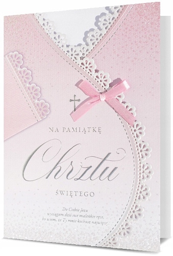 

Na chrzest dla dziewczynki Kartka Premium H2385