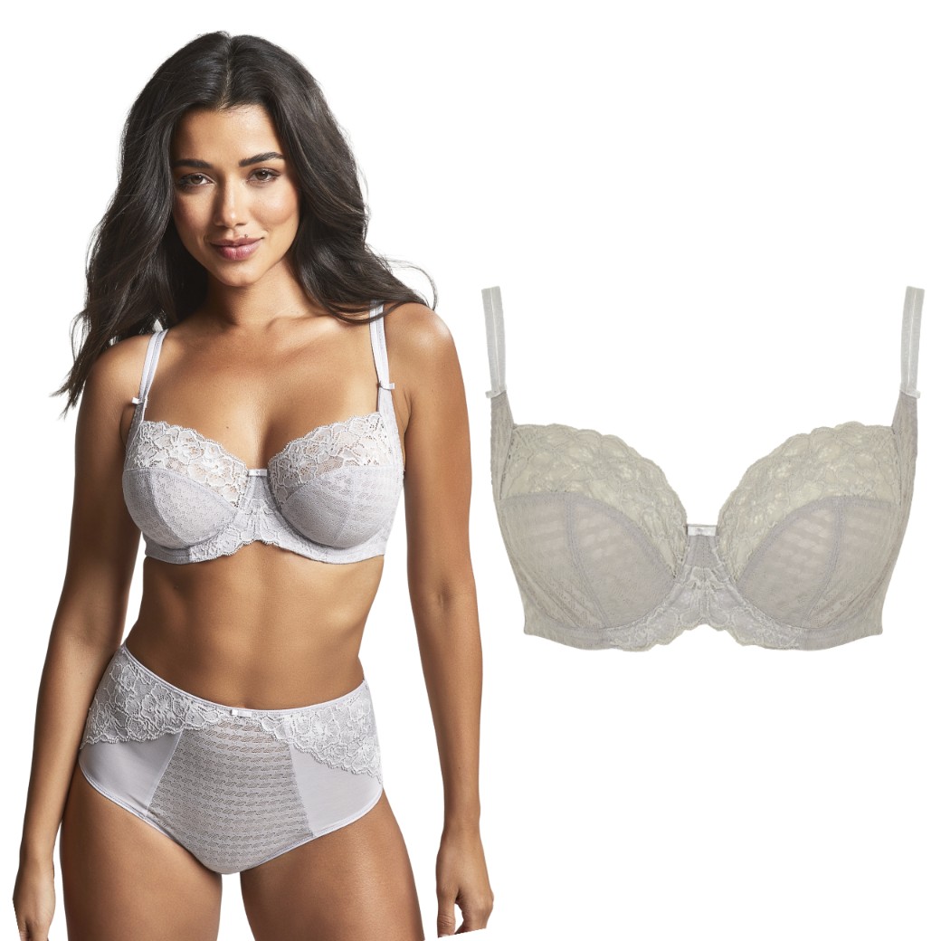 85F 38F Panache Envy miękki biustonosz balkonowy Silver