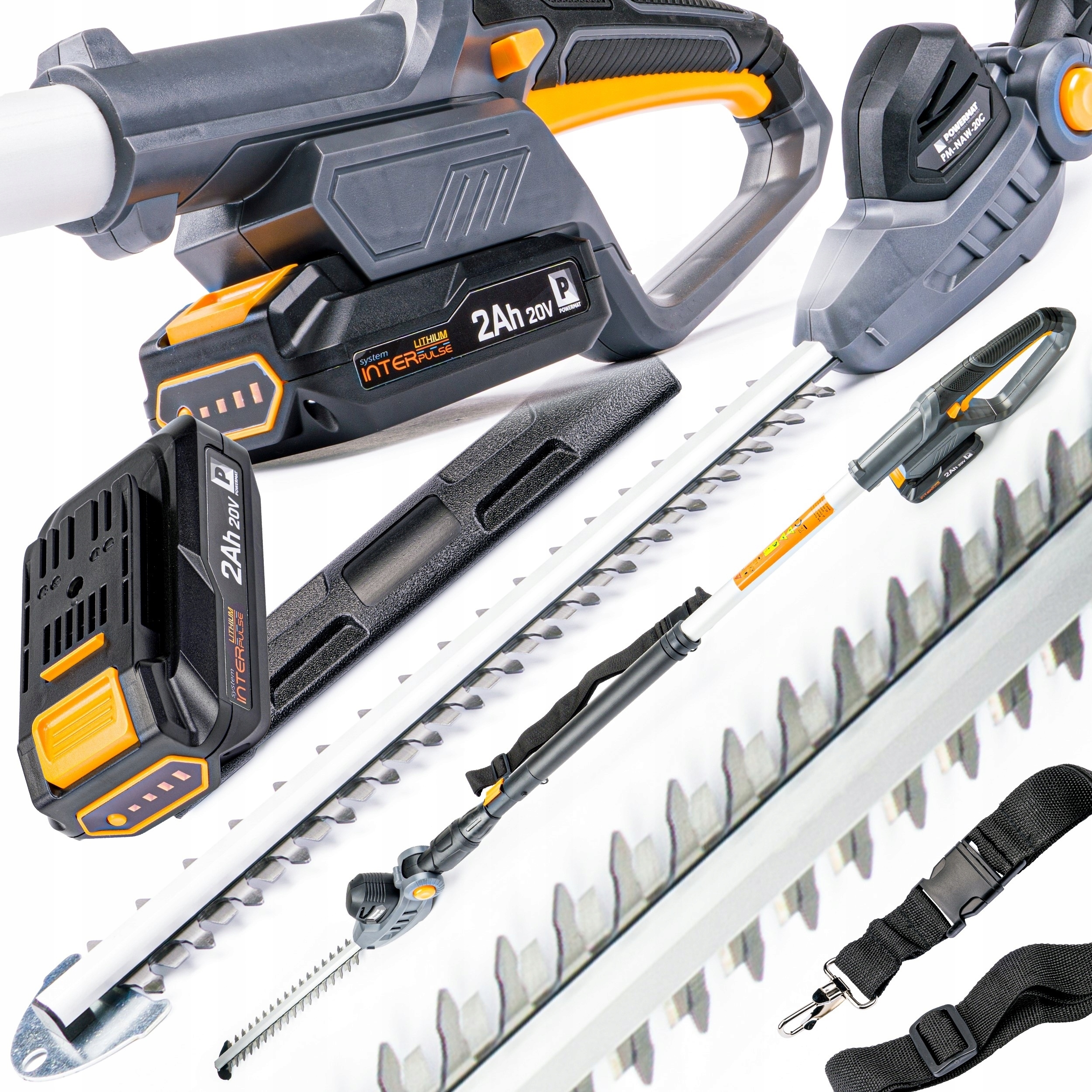 Akumulátorové Nůžky Na Živý Plot S Výložníkem 430 mm 2,0 Ah PM-NAW-20C