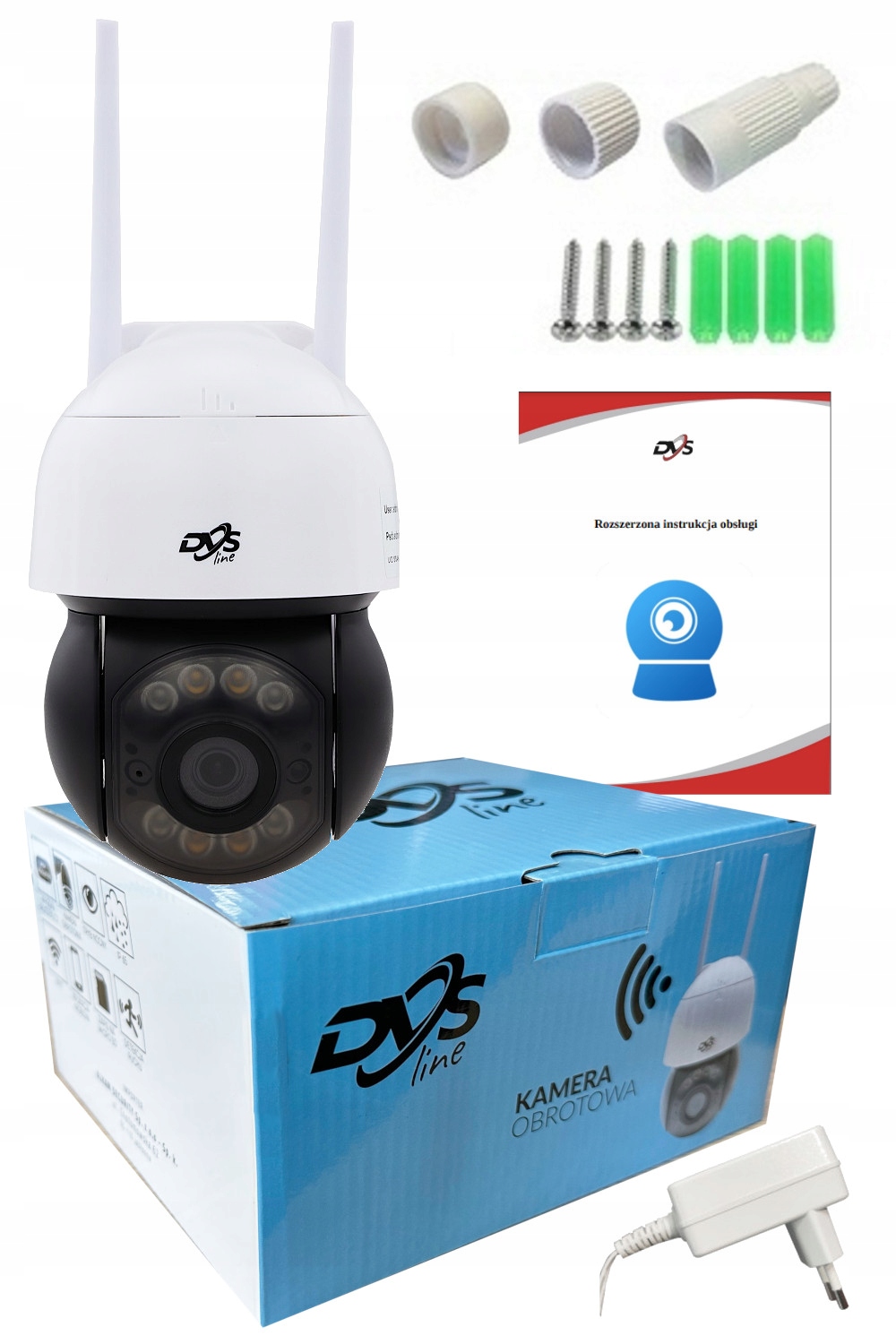 KAMERA WIFI OBROTOWA SMART 8Mpx UHD 4xZOOM MIKROFON GŁOŚNIK ZEWNĘTRZNA DVS Kod producenta Bezprzewodowa kamera WiFi IP zewnętrzna 8Mpx