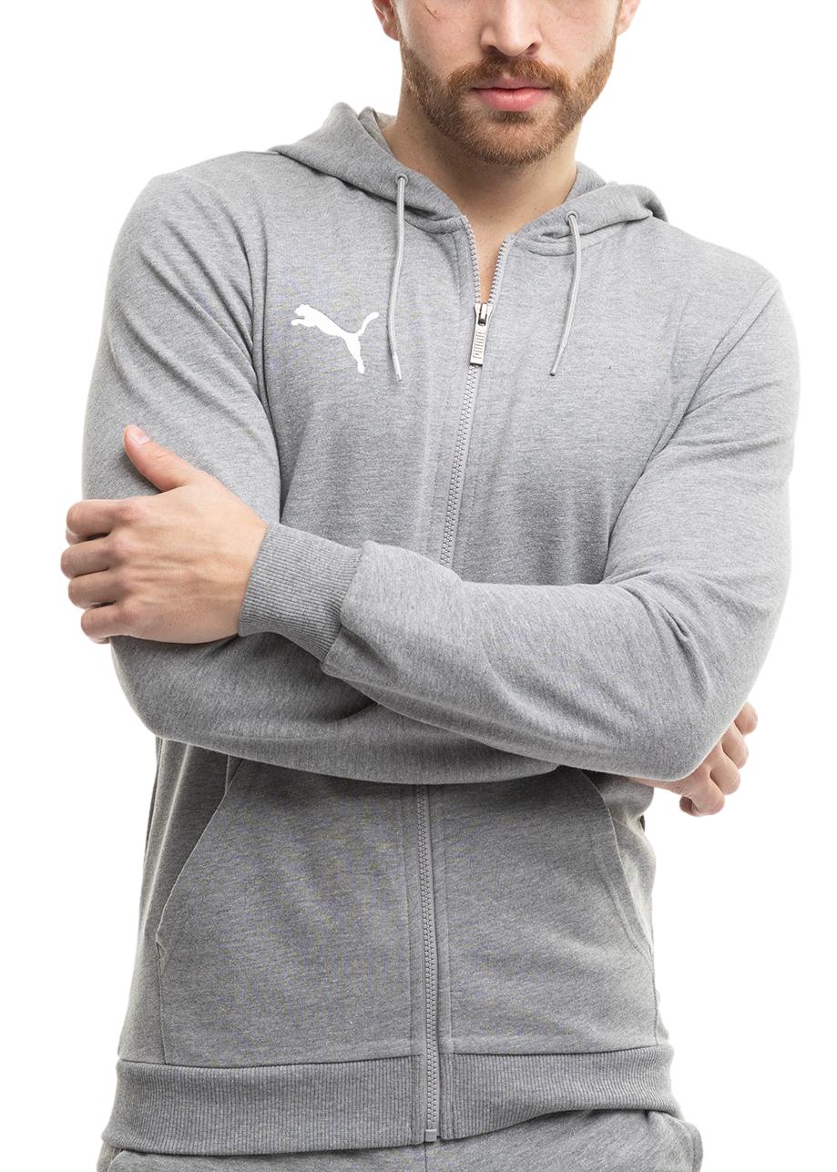 Bluza Męska Sportowa Puma z Kapturem Rozpinana Hoodie Team Goal roz. L