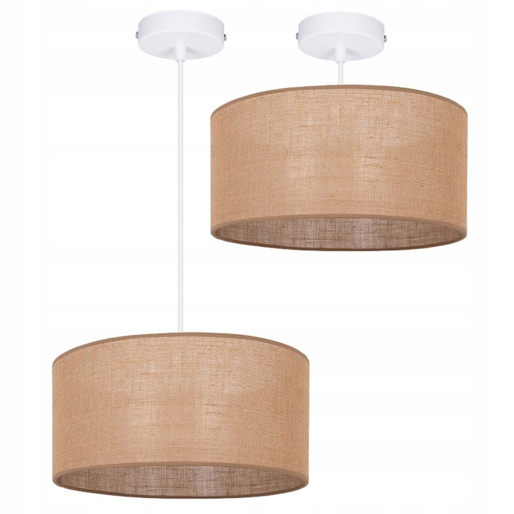 

Lampa Wisząca 1PŁ Sufitowa Abażur Juta Boho 30CM