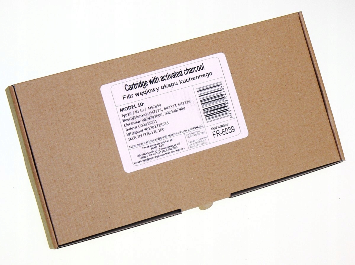 Filtr węglowy mod10 FR-6039 okapu Electrolux,Bosch Marka AJS