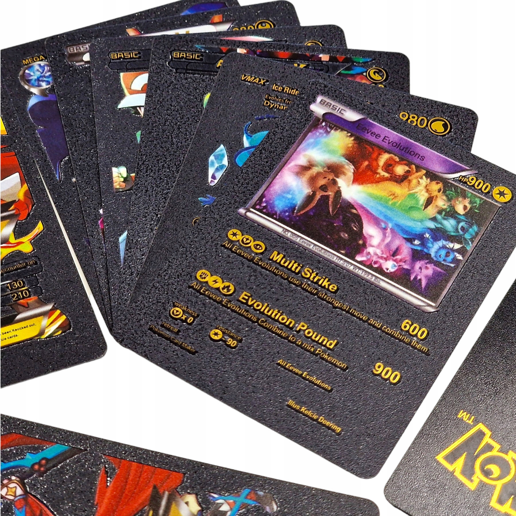 

Pokemon Karty Kolekcjonerskie Czarne 10 Szt Black