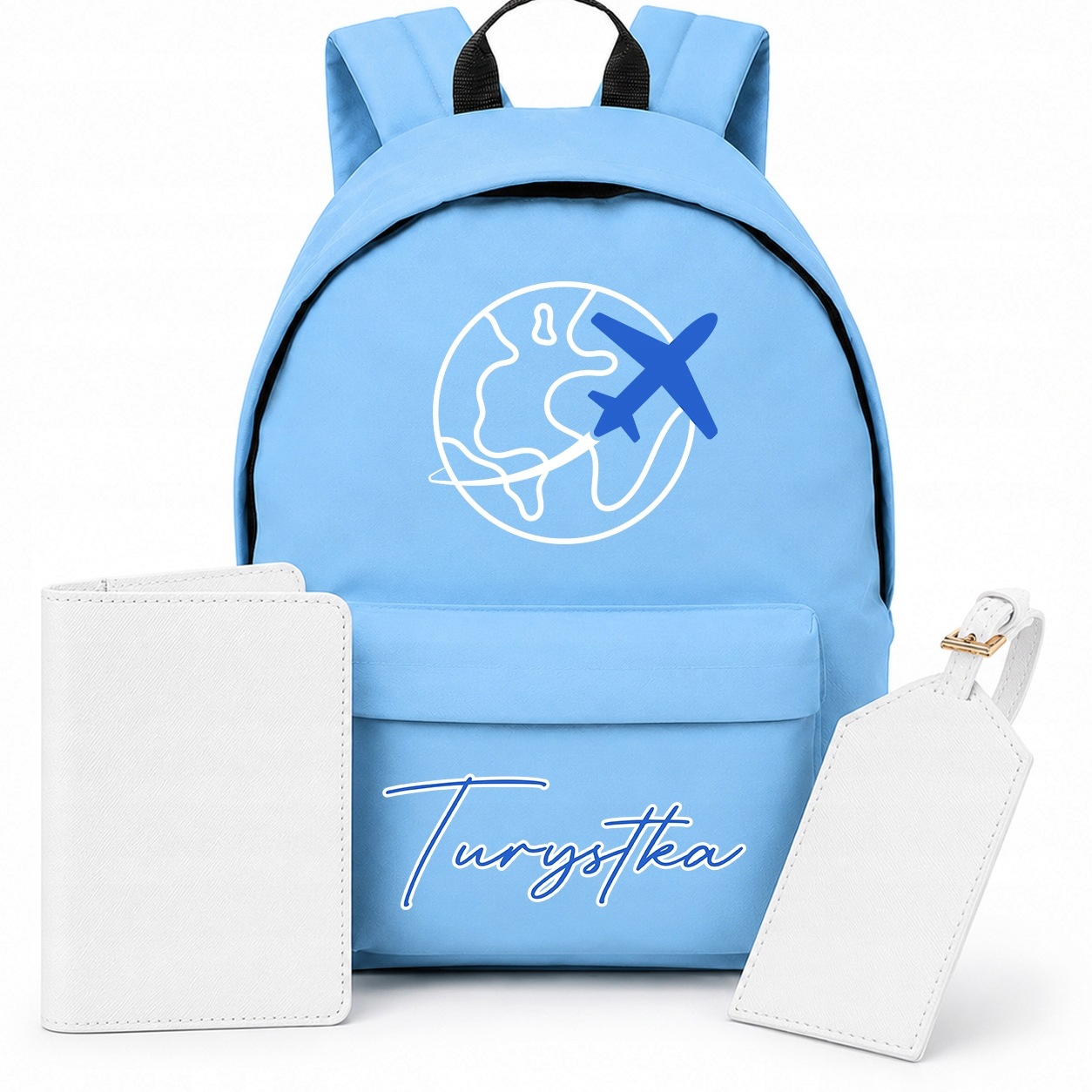 Plecak Niebieski 20L Duży Zawszka Etui Na Paszport California Surf Club