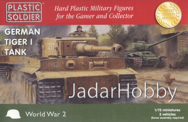 Plastový voják 1/72 WW2V20032 Německý tygr I (raný, střední a pozdní)