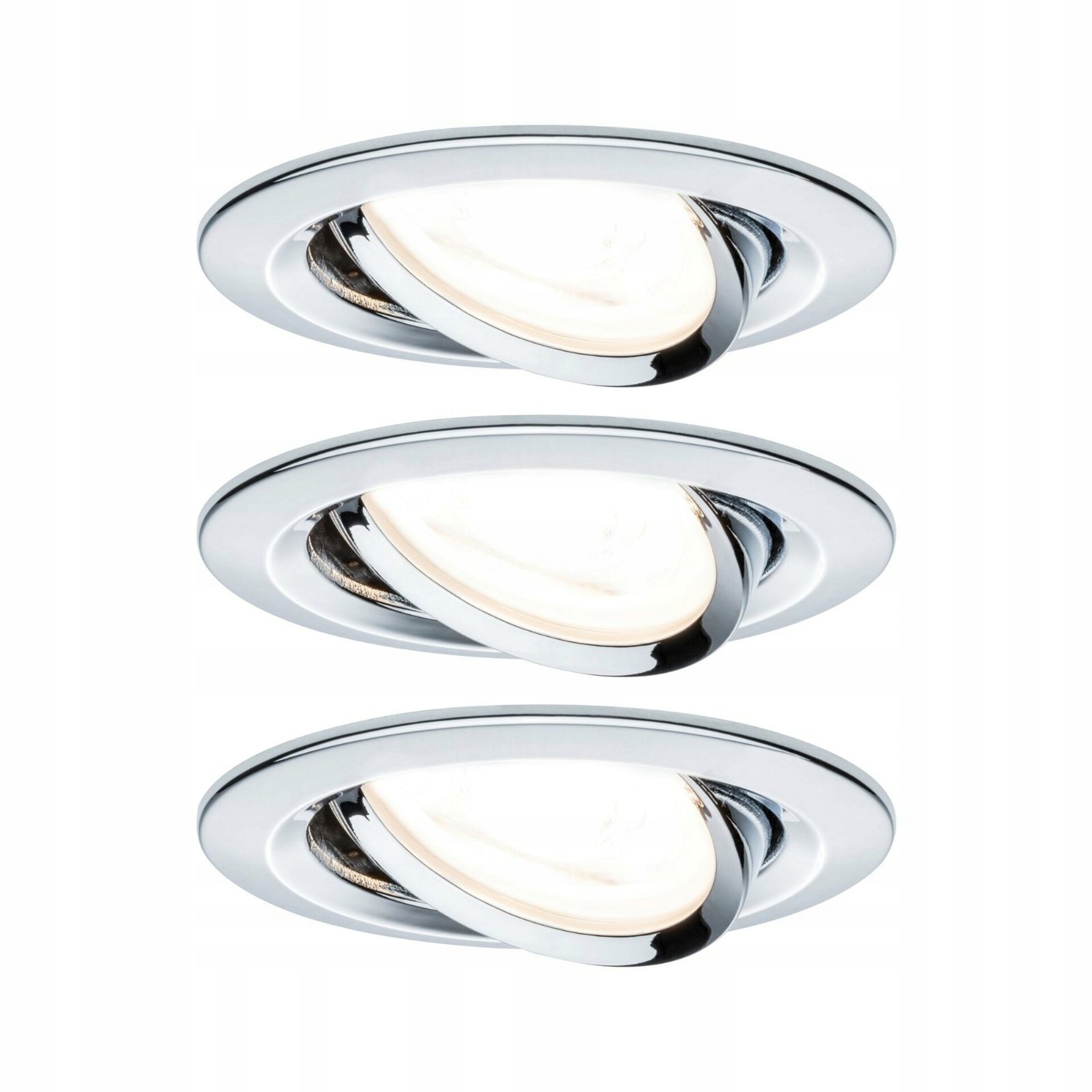 Paulmann Led vestavné svítidlo Nova 3x6,5W GU10 chrom výklopné 93434