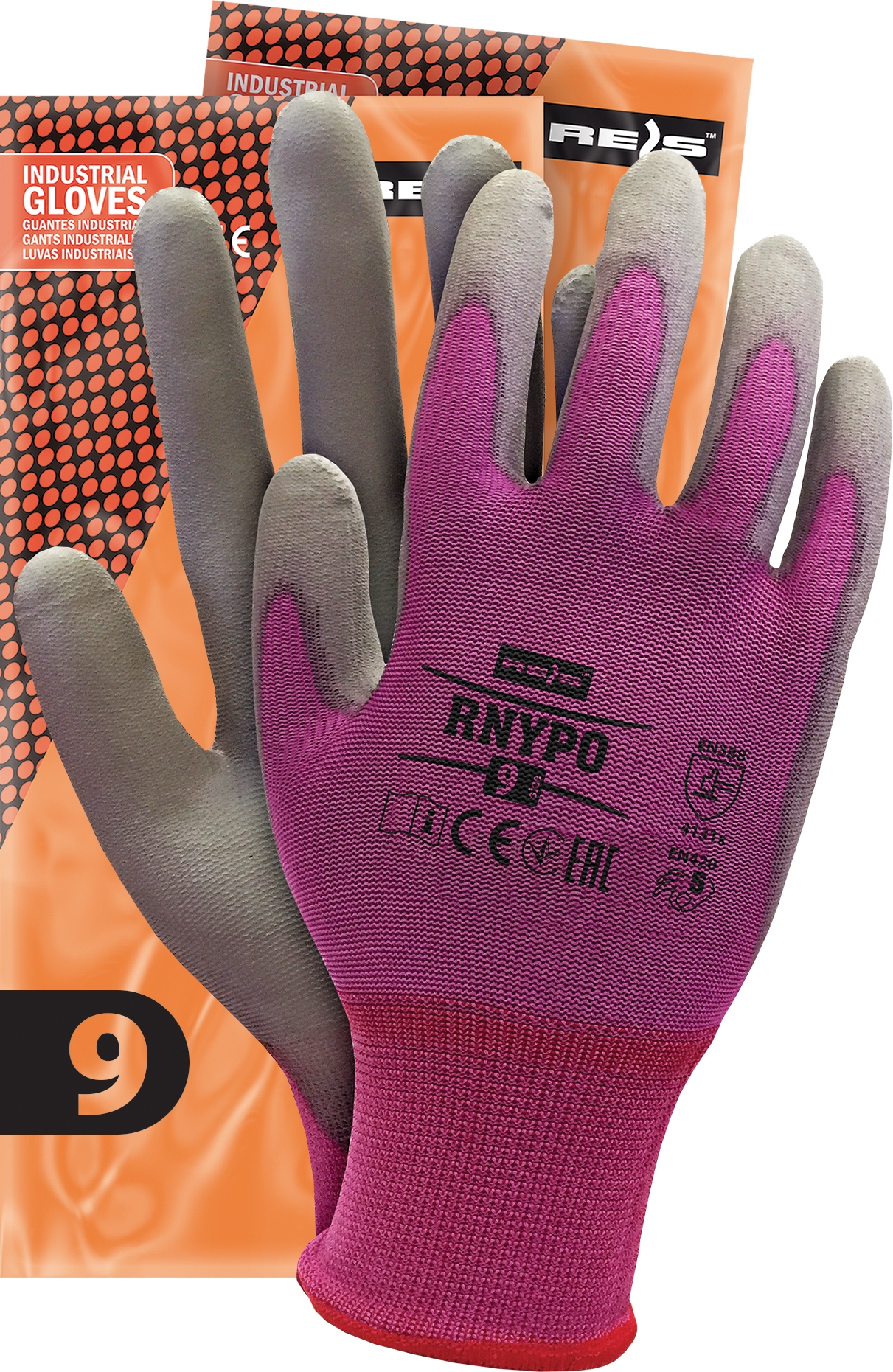 Защитные перчатки Rnypo покрыты полиуретаном