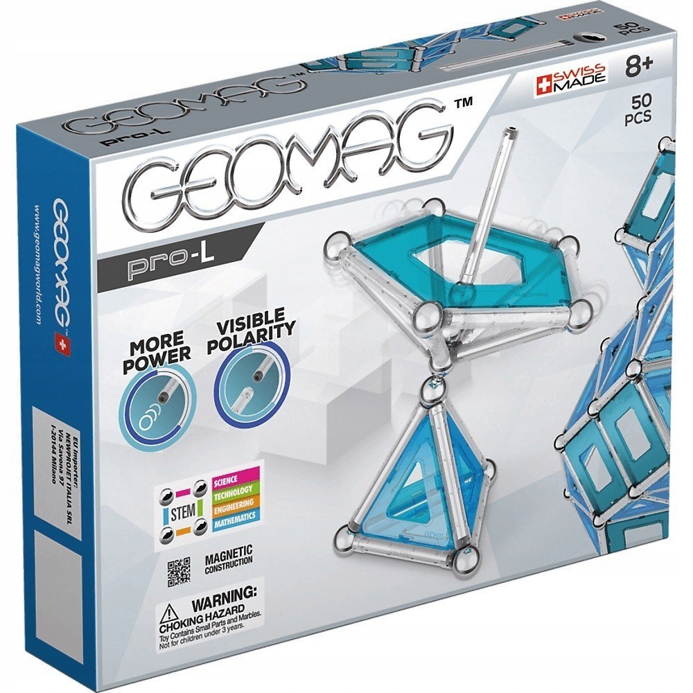 Geomag Pro-l Klocki Magnetyczne 50 el. Zestaw-Zdjęcie-0
