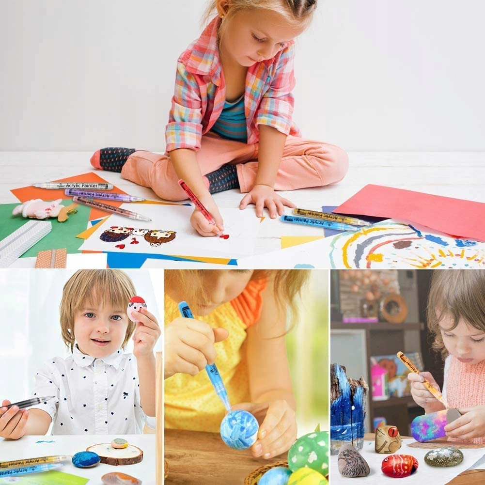 Pisaki Flamastry Mazaki AKRYLOWE Markery Art 0,7mm Płeć chłopcy dziewczynki