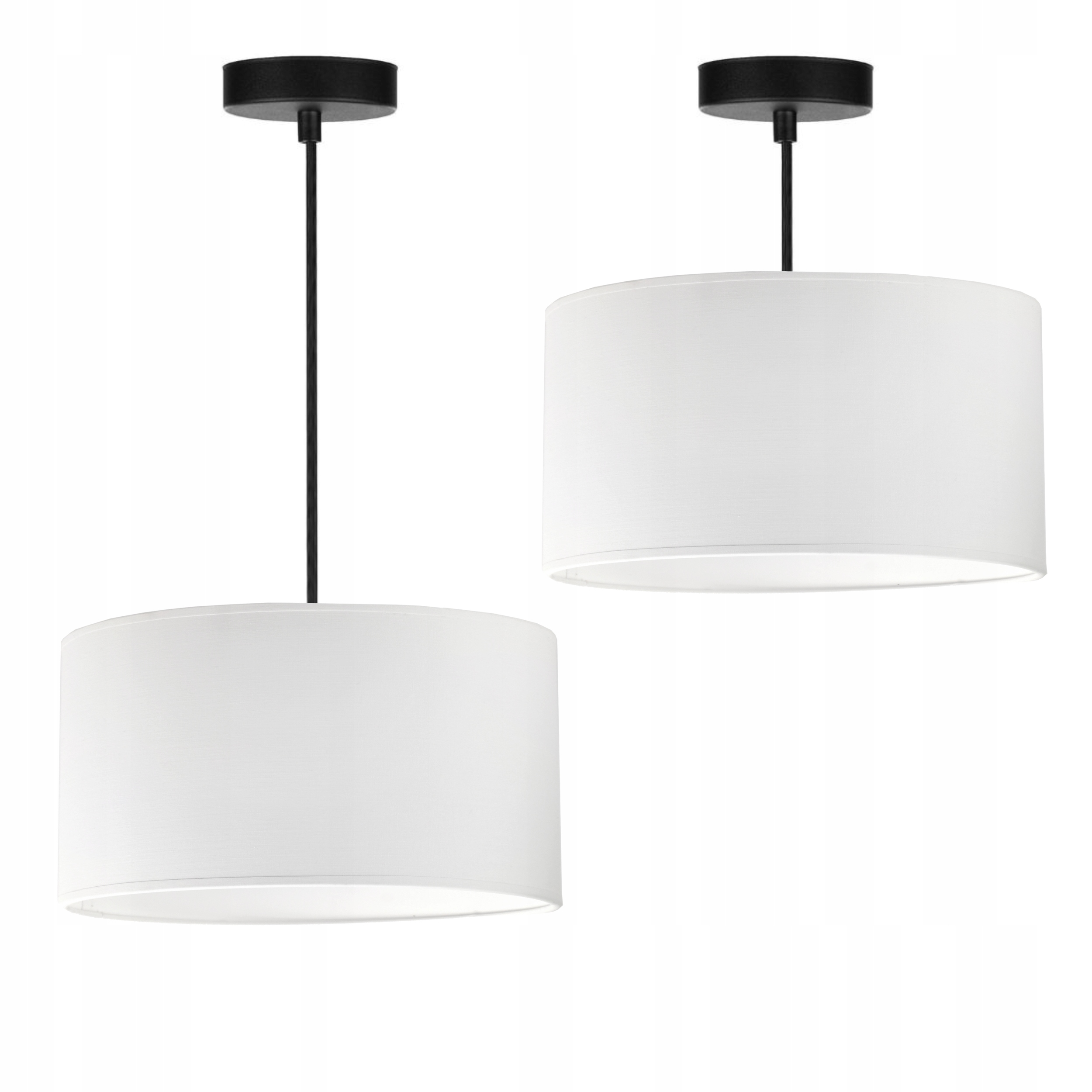 Klasická Stropní Závěsná Lampa Lustr Válec Stínidlo 30 CM Led E27