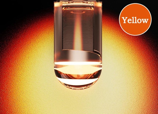 Żarówka samochodowa Led W5W T10 W5W Cob Smd żółta/bursztyn.