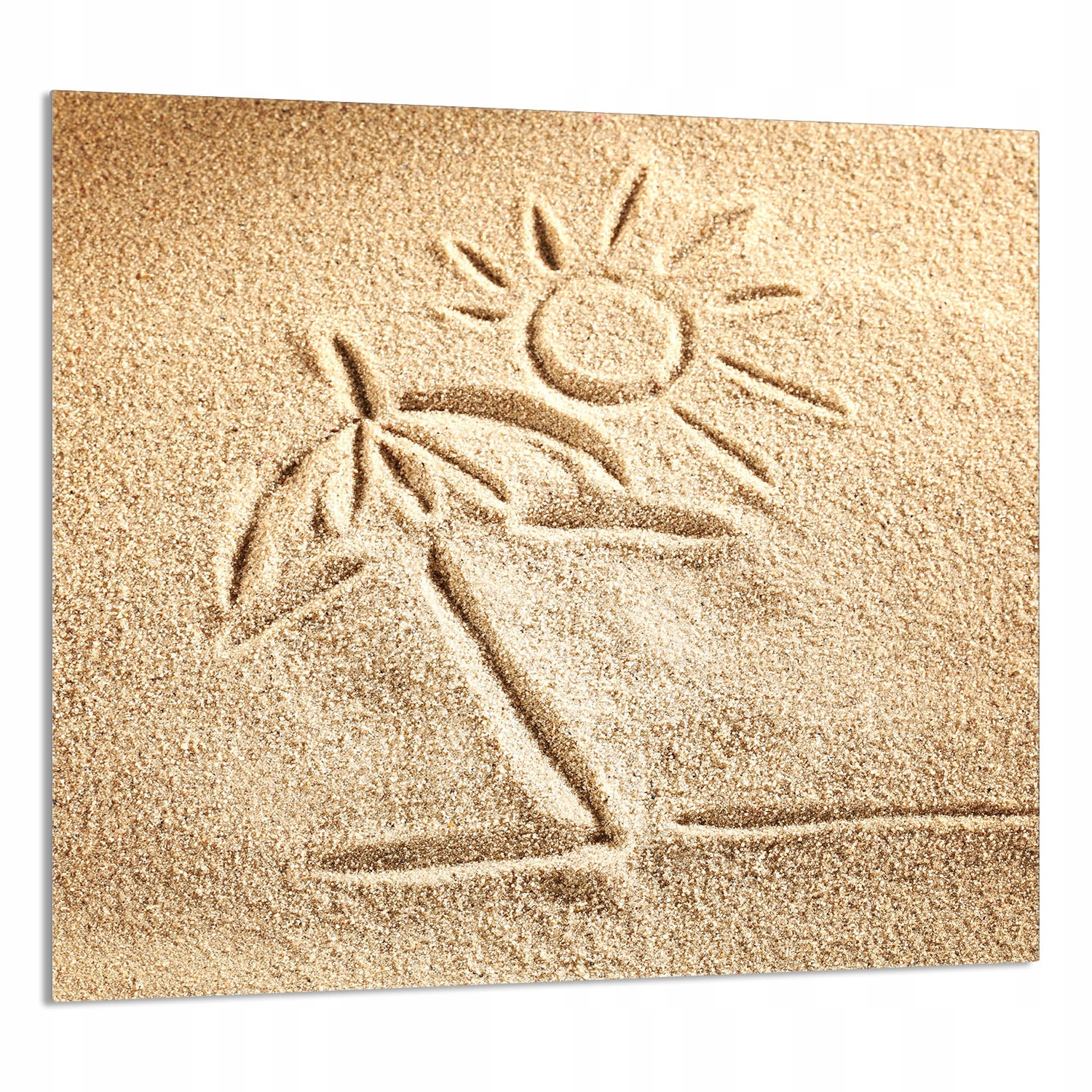 Skleněný Panel Do Kuchyně 65x60 Pláž Tvrzené Sklo