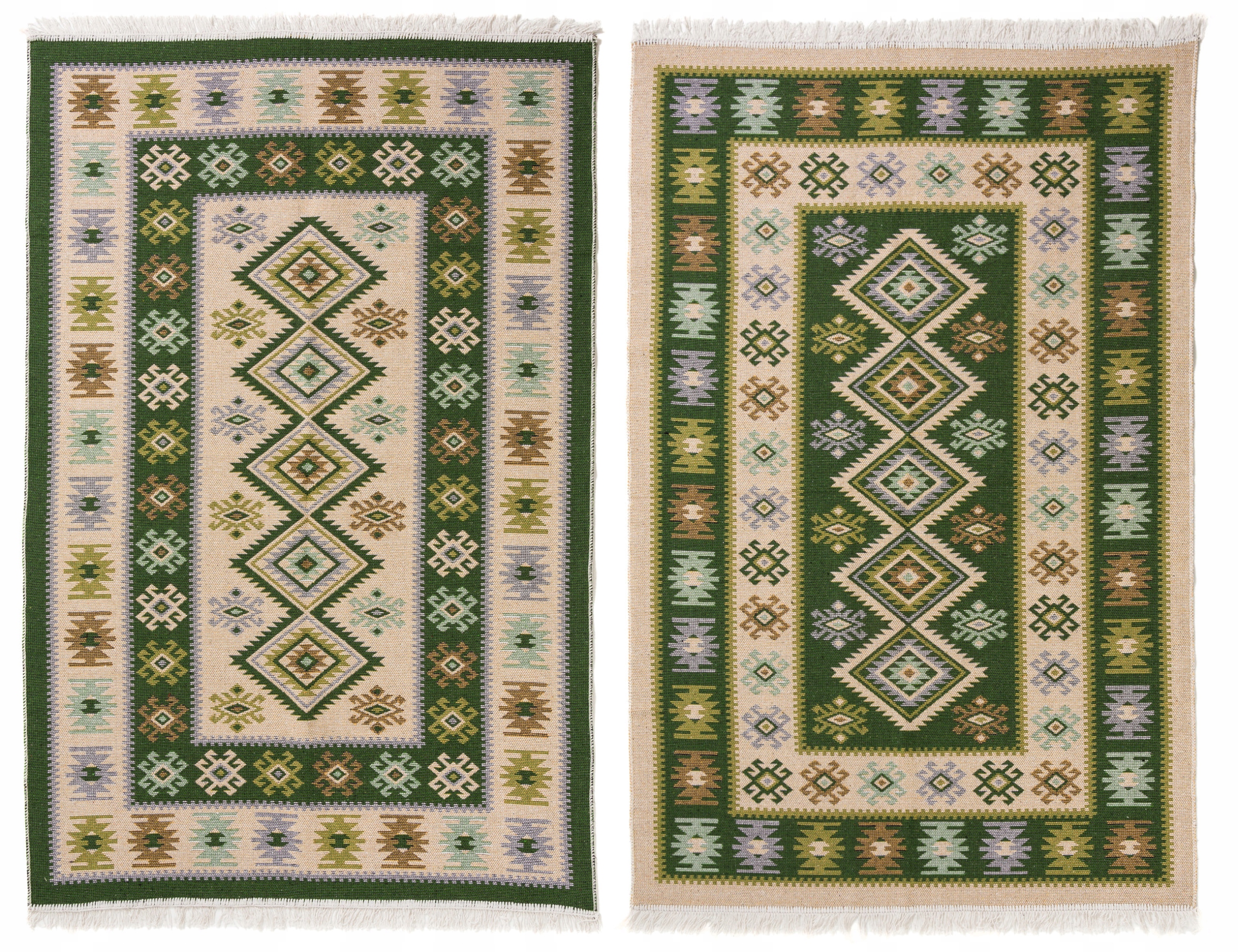 

Dywan Kilim Romby Zielony 120x180