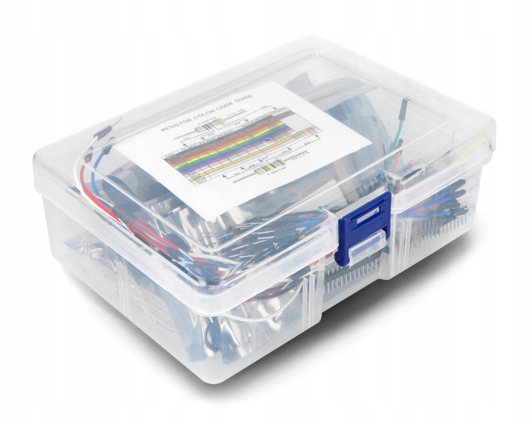 Zestaw elementów elektronicznych + płytka stykowa 400 - E24 - 235 elementów Kod producenta b/d