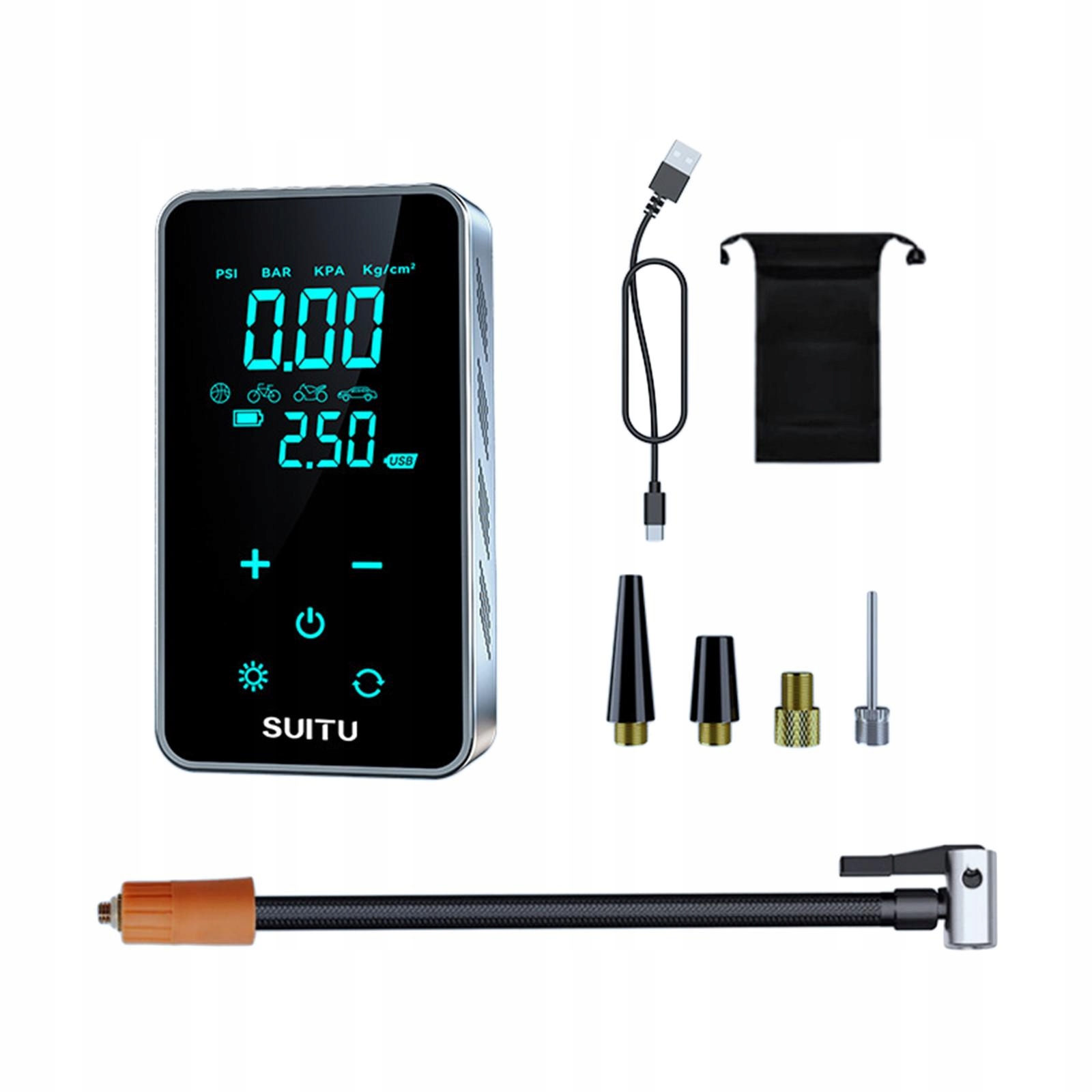 Pompka do opon Inflator opon Bezprzewodowe ładowanie 7,4 V Szybkie Kod producenta 9889wq