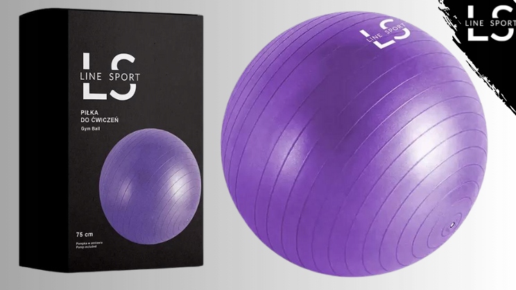 PIŁKA REHABILITACYJNA GIMNASTYCZNA KLASYCZNA 75CM FITNESS PILATES LINESPORT Kod producenta PIŁKA REHABILITACYJNA GIMNASTYCZNA KLASYCZNA