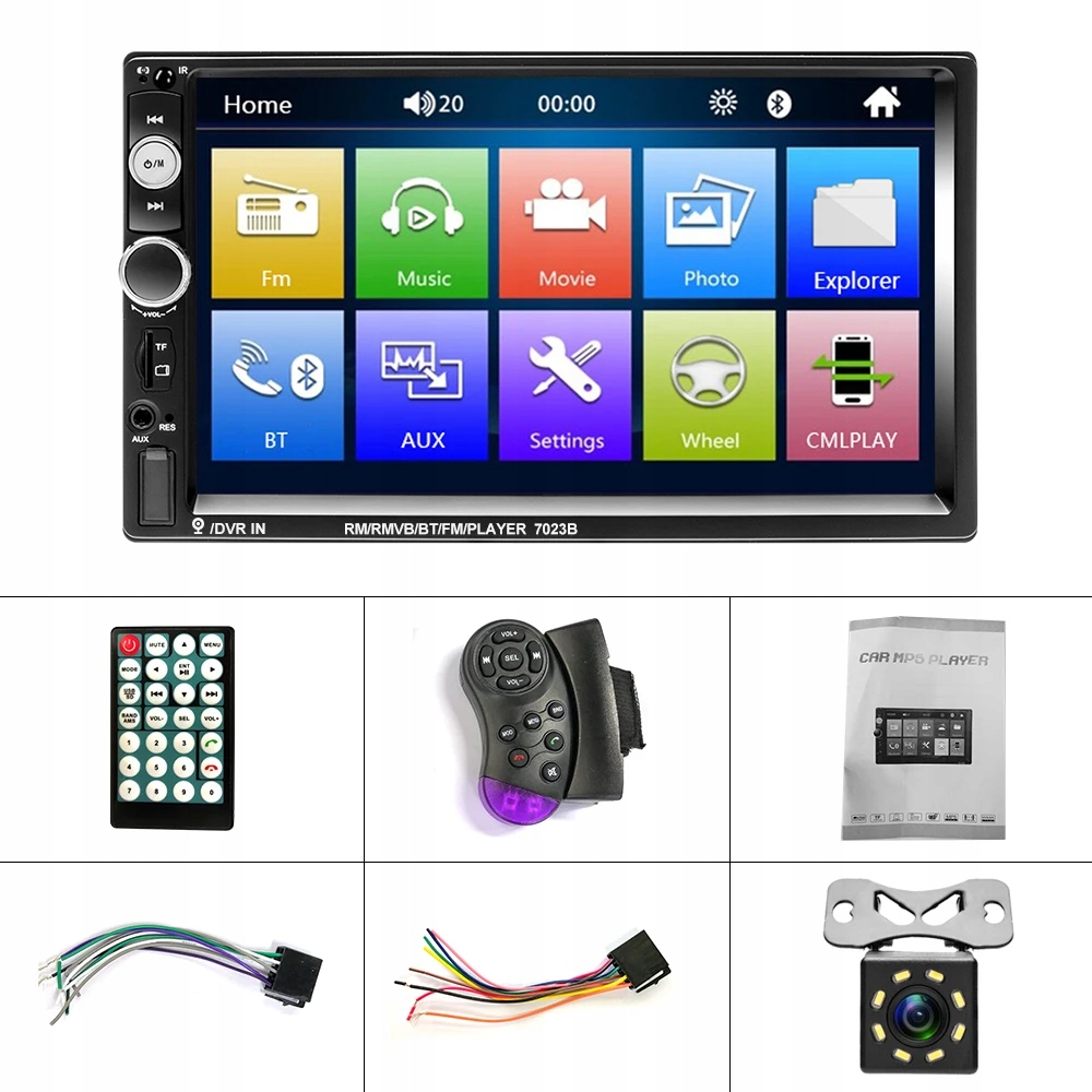 Bluetooth Autorádio Usb Pro Android Apple Carplay 2 Din 7 Palců