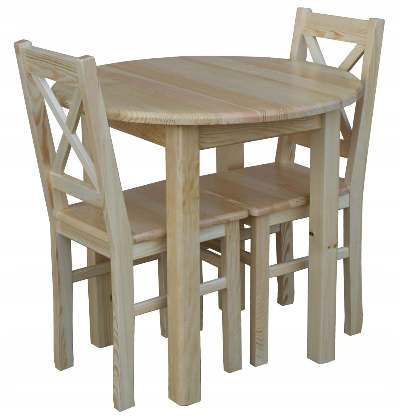 STÓŁ OKRĄGŁY 80 KUCHENNY DREWNIANY SOSNOWY Kod producenta ST-04 80 JASNY