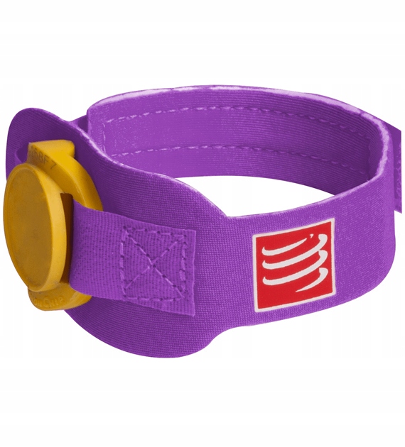 Compressport Timing Chip opaska na chip fioletowa